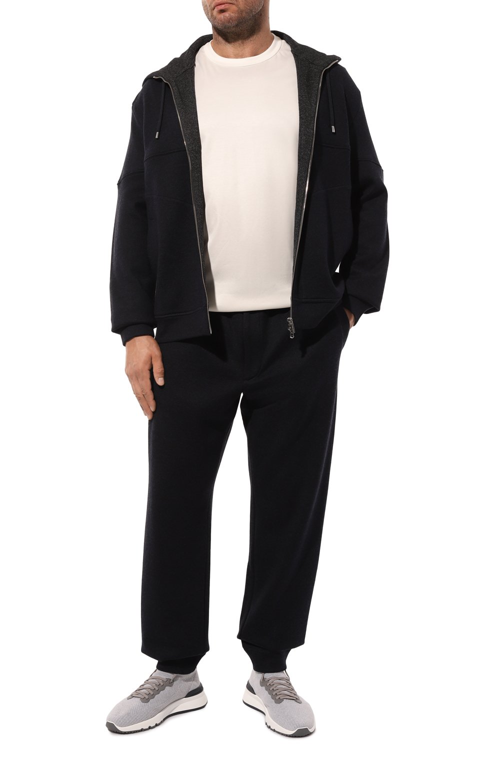 Джоггеры из шерсти и хлопка CORTIGIANI, арт. 1AP621, фото 2