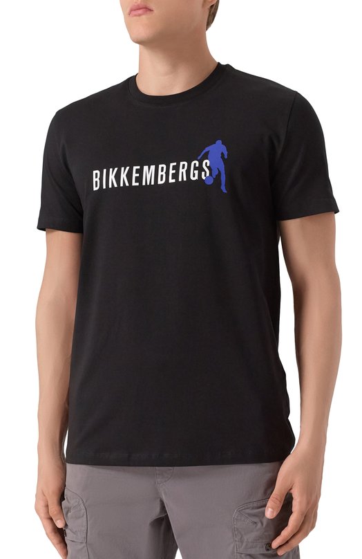 Хлопковая футболка Dirk Bikkembergs BMT1237 Чёрный  BMT1237 Фото 3