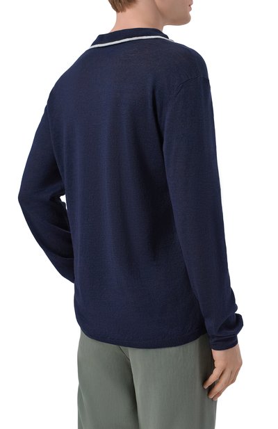 Поло изо льна и шелка GIORGIO ARMANI, арт. GM003140/AF24710, фото 4