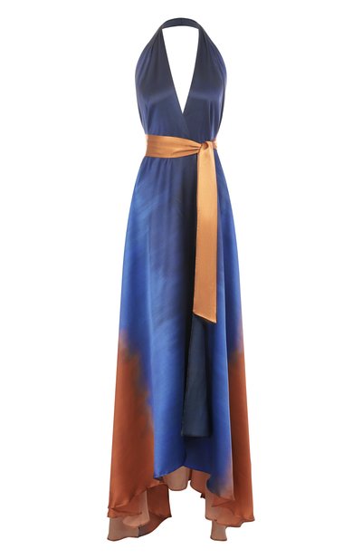 Женское атласное платье KITON, арт. D59362K0909E01