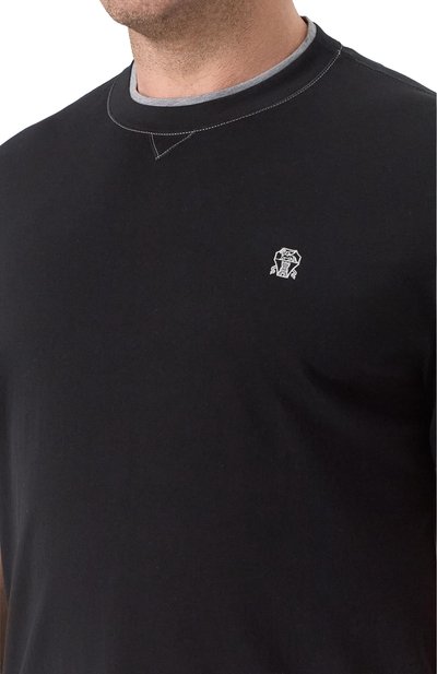 Хлопковая футболка BRUNELLO CUCINELLI, арт. M0B137451W, фото 5