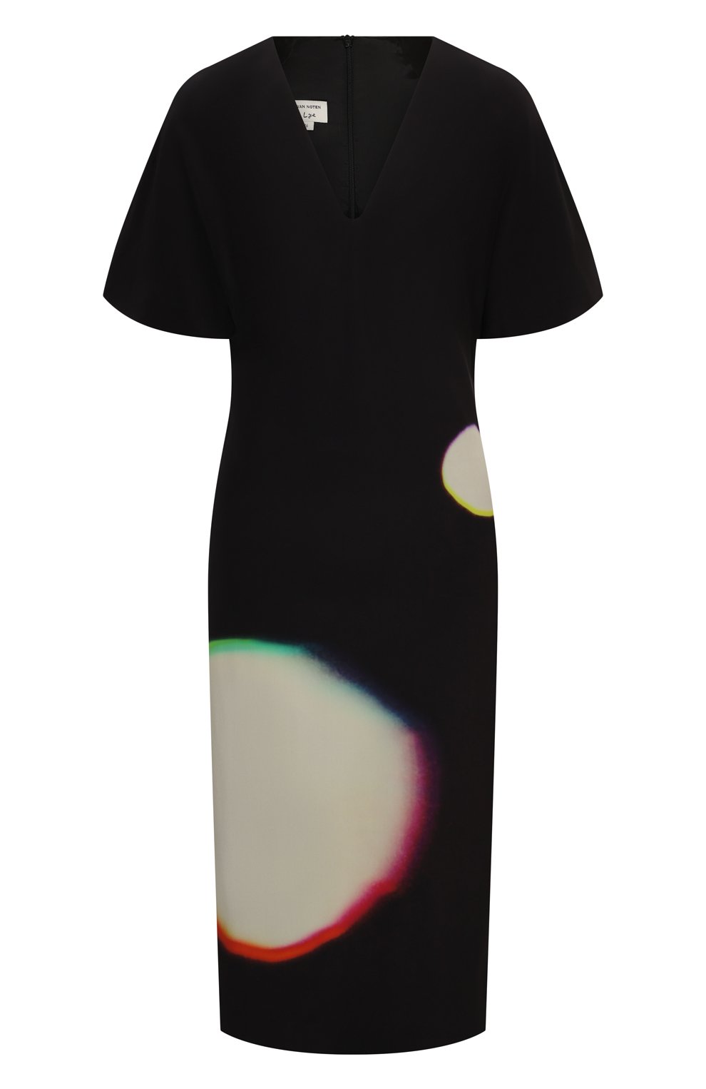 Шелковое платье DRIES VAN NOTEN черного цвета по цене 111500 руб., арт. 211-11019-2091, фото 1 Шелковое платье DRIES VAN NOTEN, арт. 211-11019-2091, фото 1