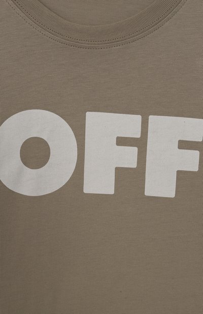 Хлопковая футболка OFF-WHITE, арт. 0BAA002S25JER003/12+, фото 3