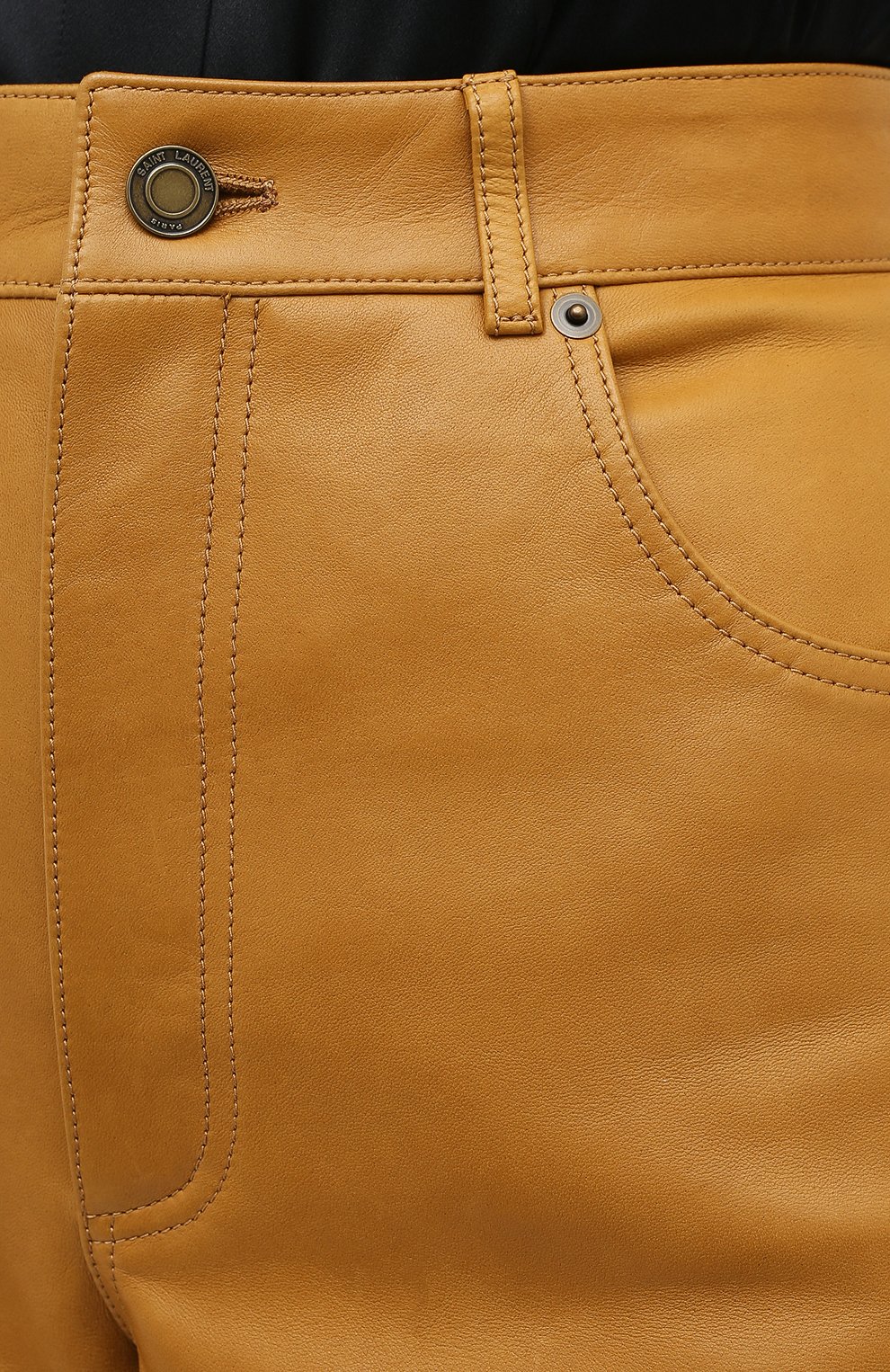 Кожаные шорты SAINT LAURENT, арт. 561313/Y50A2, фото 5