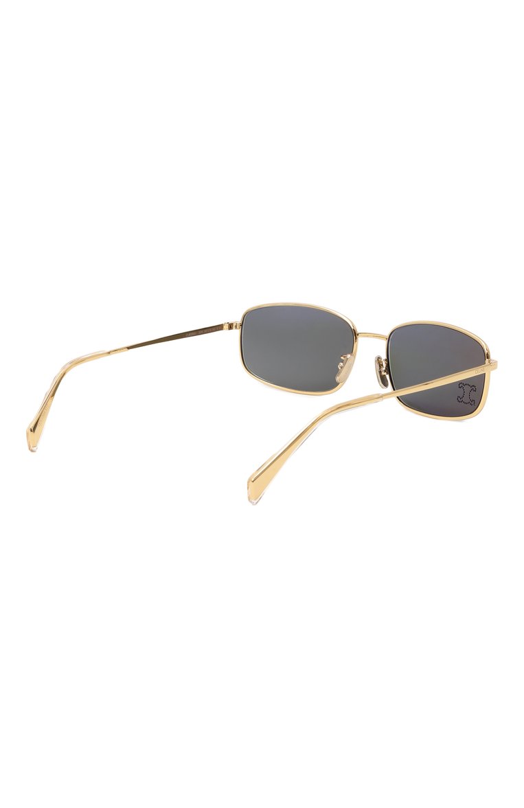Женские солнцезащитные очки CELINE EYEWEAR зеленого цвета, арт. CL40285U 30N | Фото 4 (Региональные ограничения белый список (Axapta Mercury): Не проставлено; Нос: Не проставлено; Тип очков: С/з; Материал: Металл; Оптика Гендер: оптика-�женское; Очки форма: Прямоугольные)
