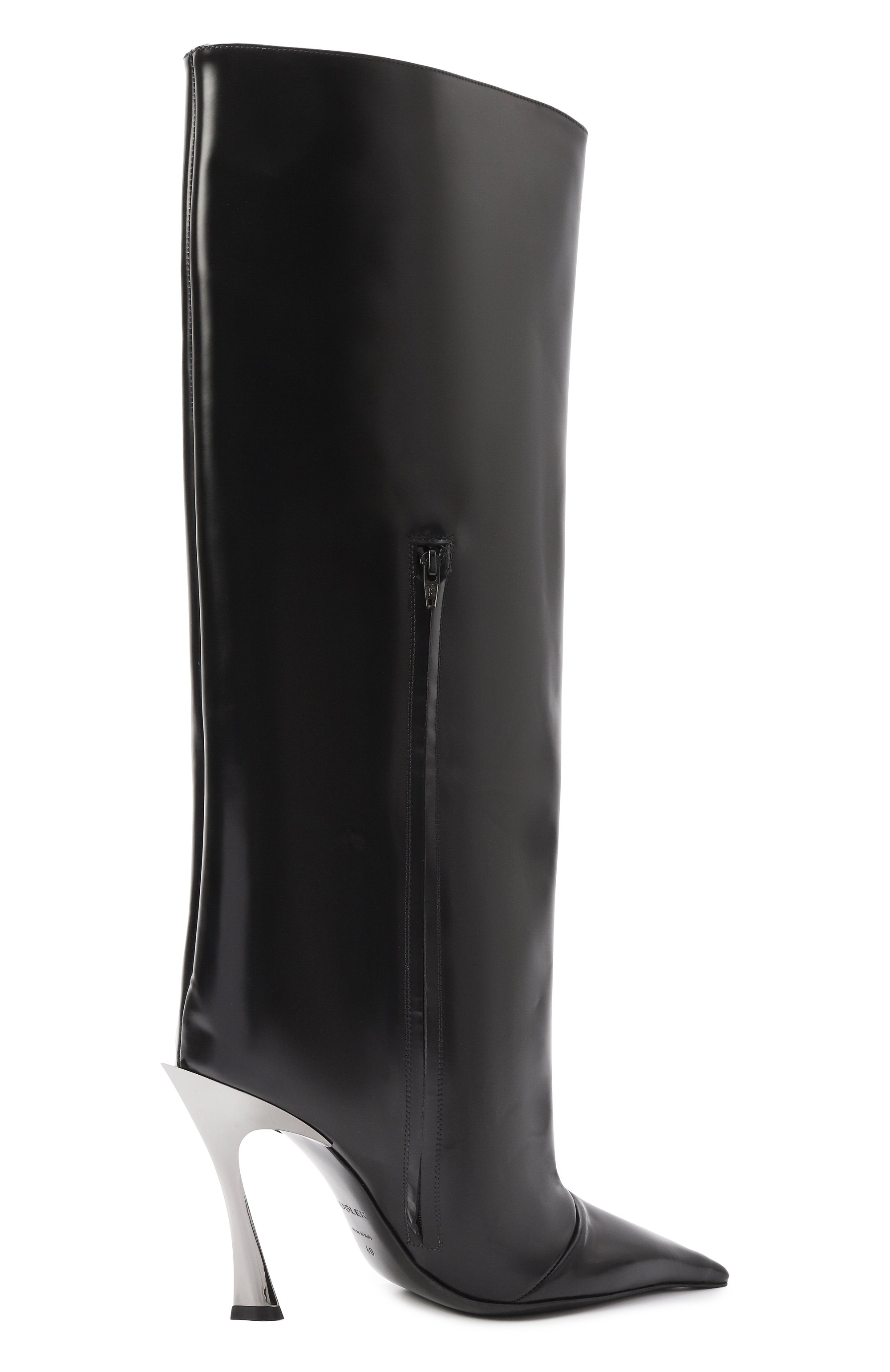 Кожаные сапоги MUGLER, арт. MUWFW2425SC053_CL001, фото 5