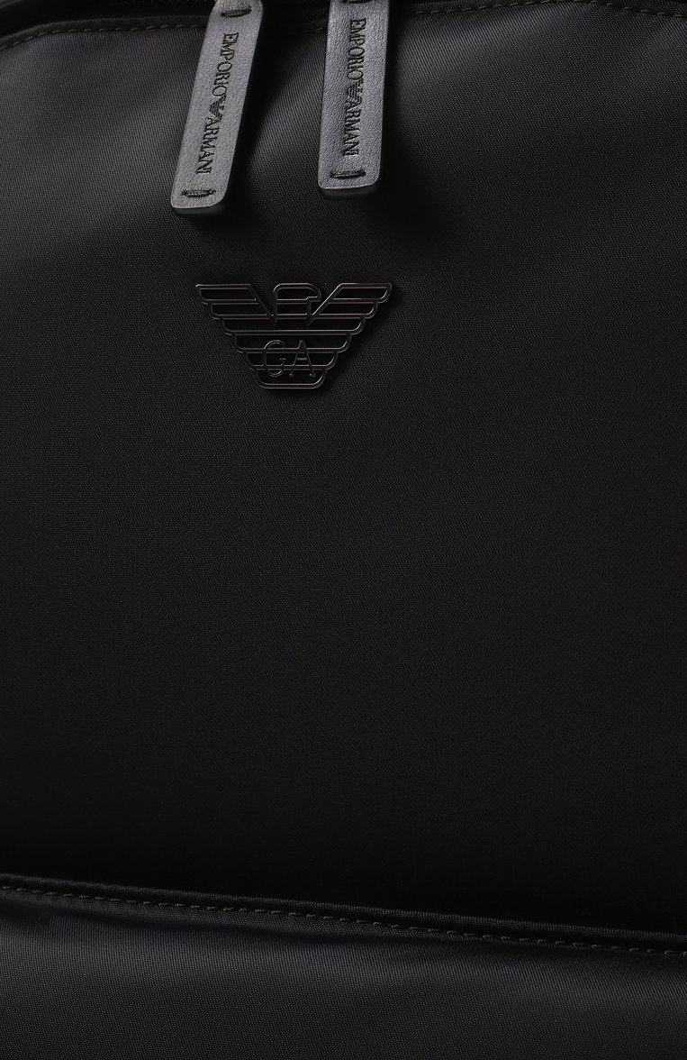 Мужской рюкзак asv EMPORIO ARMANI черного цвета, арт. EM001795/AF13454 | Фото 3 (Размер: large; Автоматизация состава: Проставлено; Материал: Текстиль; Автоматизация ТО: Проставлено; Стили: Классический; Сумки-технические: Рюкзаки - большие)