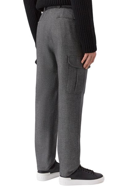 Шерстяные брюки-карго BRIONI темно-серого цвета по цене 172000 руб., арт. RP3T0M/0AA0C, фото 4 Шерстяные брюки-карго BRIONI, арт. RP3T0M/0AA0C, фото 4