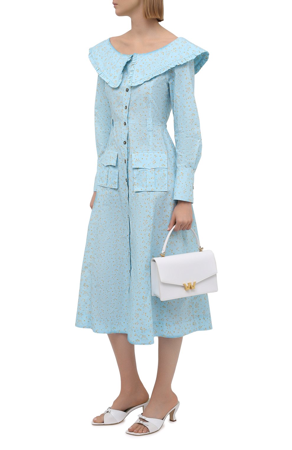 Хлопковое платье GANNI, арт. F5910, фото 2