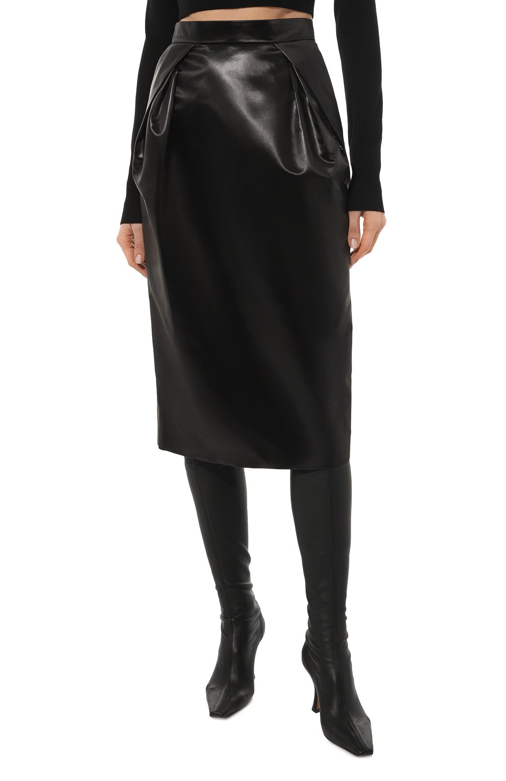 Юбка из экокожи MAISON MARGIELA, арт. S51ME0006/S60532, фото 3