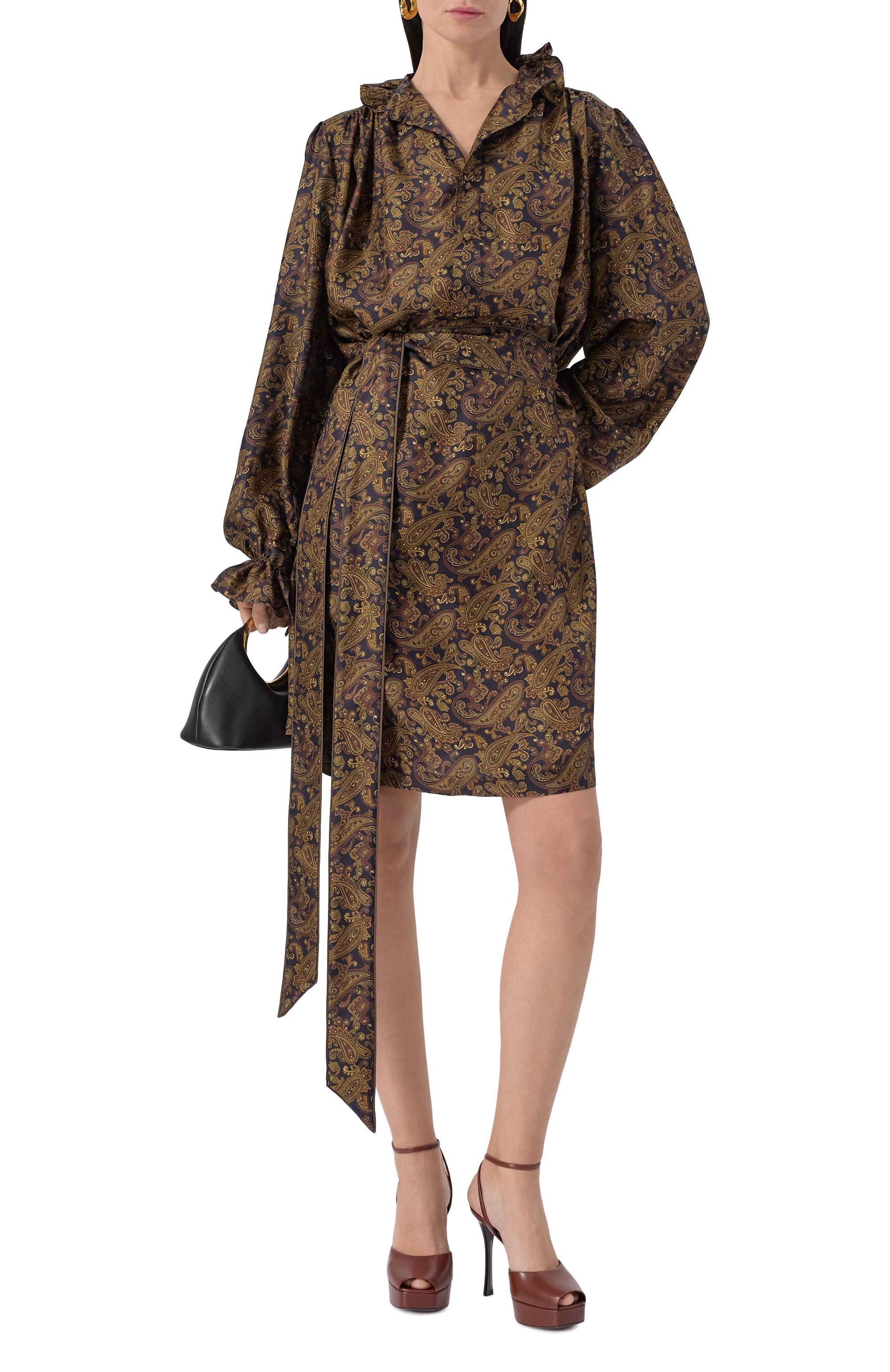 Кожаные босоножки la scandale SAINT LAURENT, арт. 823500/AACSQ, фото 2