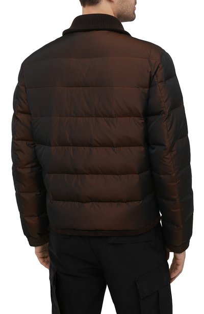 Пуховая куртка DOLCE & GABBANA коричневого цвета по цене 231000 руб., арт. G9TU2T/HUMJD, фото 4 Пуховая куртка DOLCE & GABBANA, арт. G9TU2T/HUMJD, фото 4