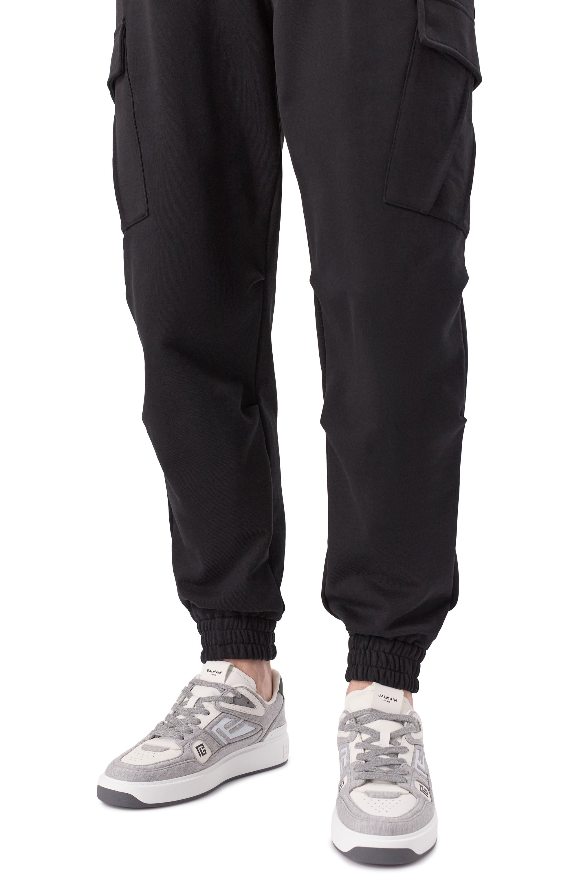 Комбинированные кеды b-court skate BALMAIN, арт. EM1VI378/TFJM, фото 3