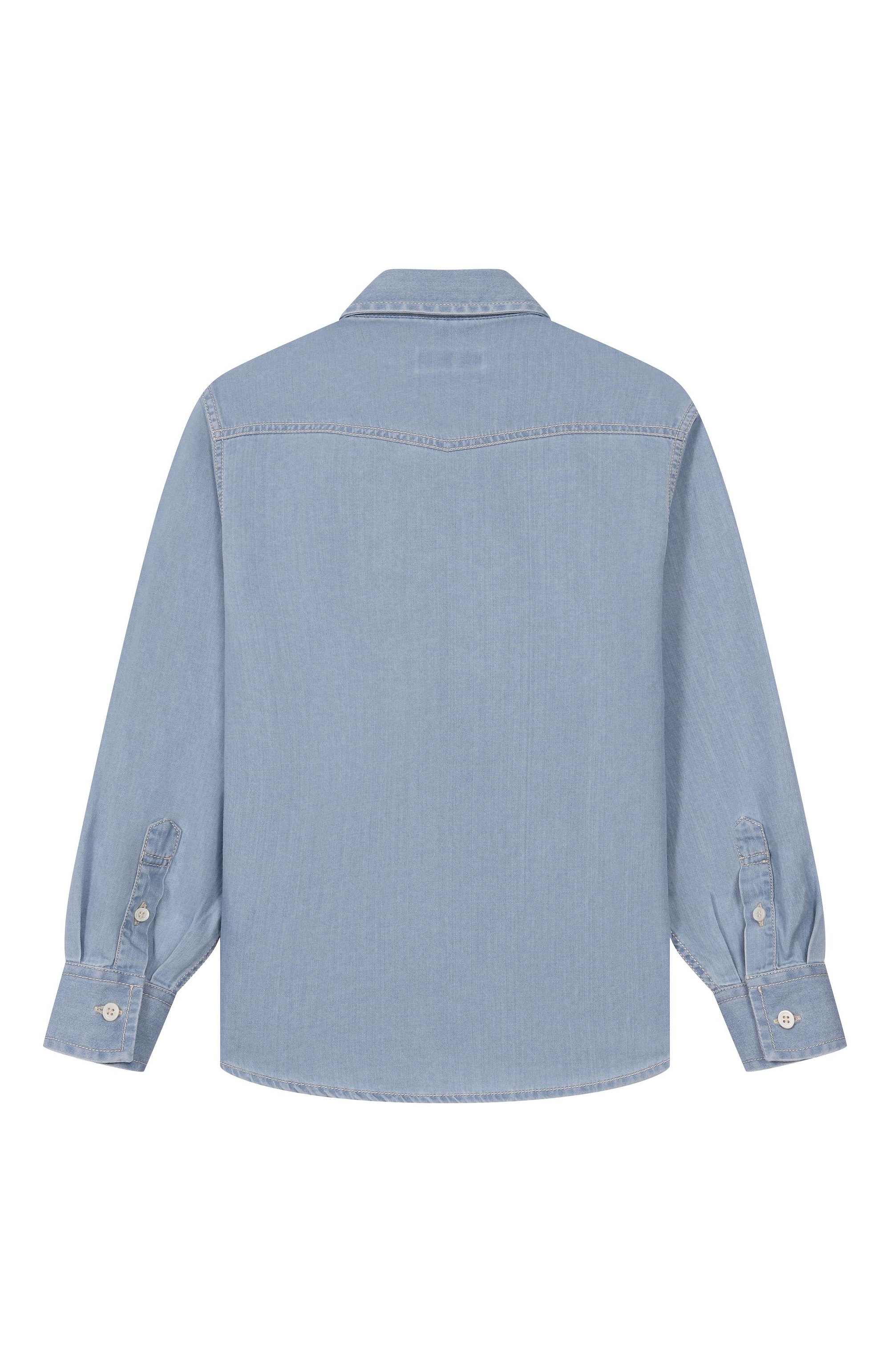 Джинсовая рубашка BRUNELLO CUCINELLI, арт. BR683C360B, фото 2