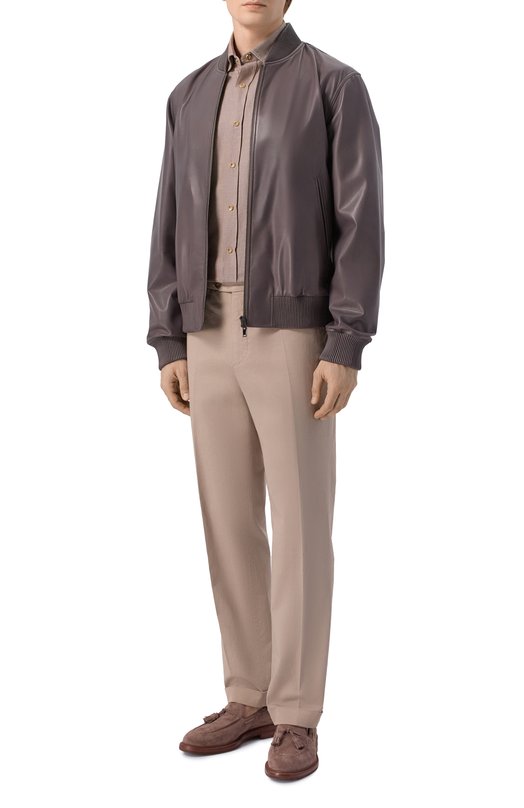 Рубашка из хлопка и льна Stefano Ricci MC007956/BX2928 Коричневый  MC007956/BX2928 Фото 2