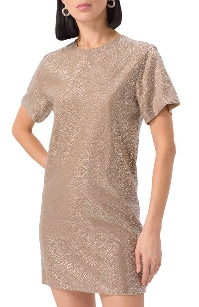 Платье с отделкой стразами GIUSEPPE DI MORABITO, арт. 04SSDR469FC 04428AC, фото 3