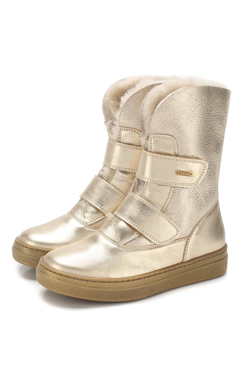 Кожаные ботинки с меховой отделкой MISSOURI, арт. 2954 V/27-30, фото 1