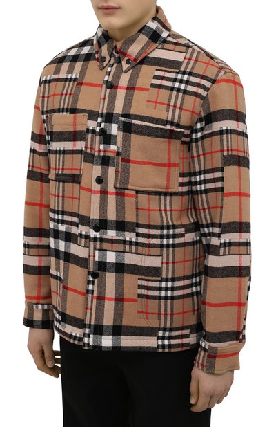 Шерстяная куртка-рубашка BURBERRY, арт. 8044216, фото 3