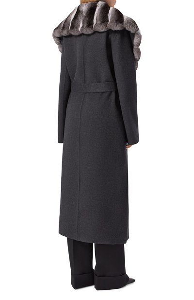 Кашемировое пальто с отделкой из шиншиллы MVST, арт. FTBPL-X1395-1CH, фото 4