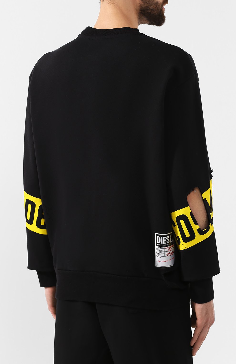 Хлопковый свитшот DIESEL, арт. 00SY78/0BAWJ, фото 4