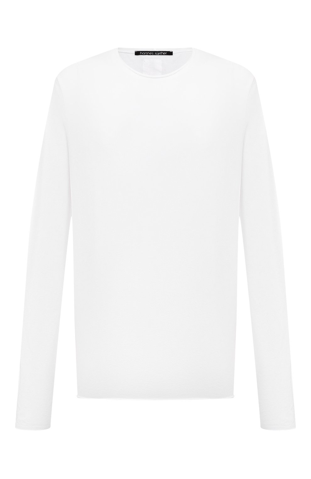 Хлопковый лонгслив HANNES ROETHER белого цвета по цене 18400 руб., арт. D36J.242.213/111227, фото 1 Хлопковый лонгслив HANNES ROETHER, арт. D36J.242.213/111227, фото 1