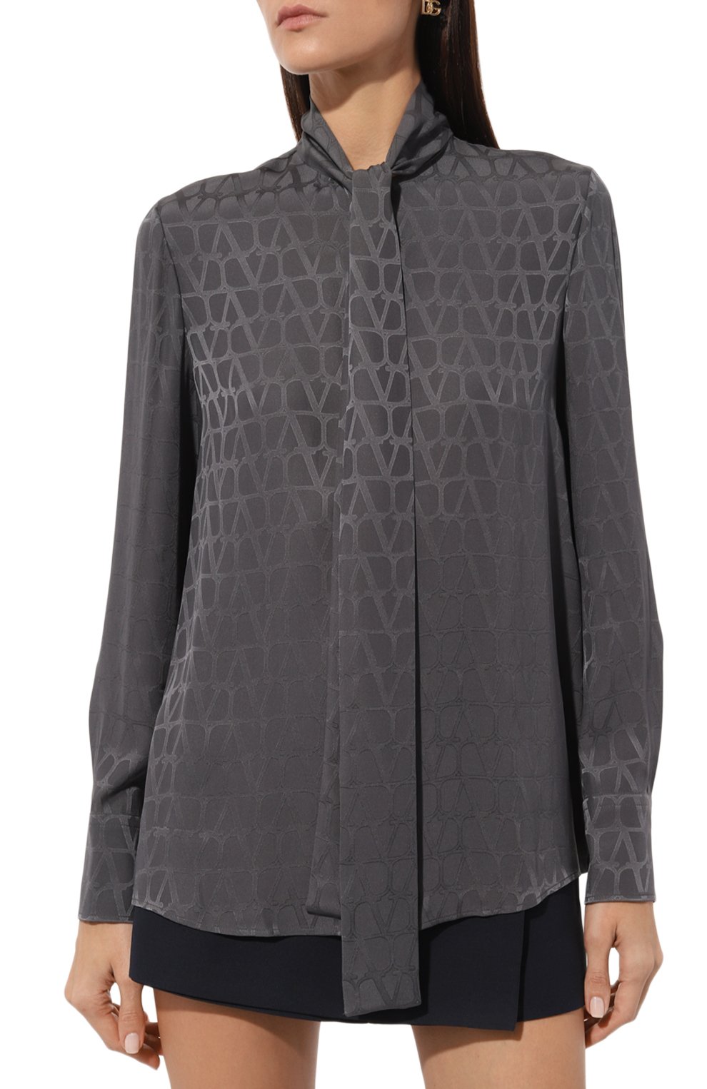 Шелковая блузка VALENTINO, арт. 5B3AB5T77TK, фото 3