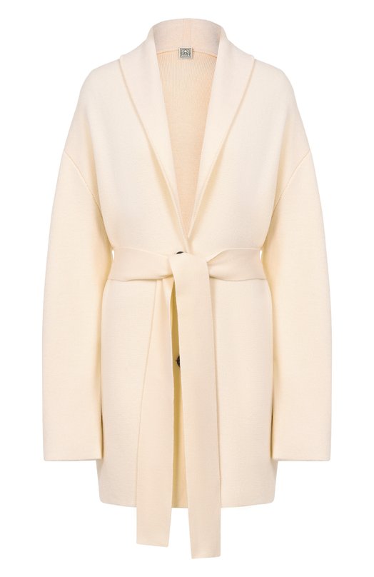 Шерстяной кардиган TOTEME 261-WRT0699-YA0008 Кремовый 261-WRT0699-YA0008