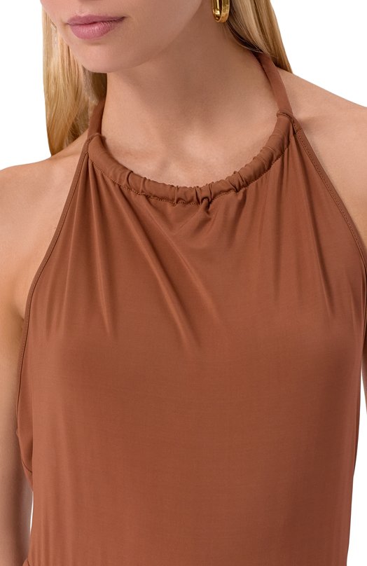 Комбинезон из вискозы Max Mara PARSEC 2516641019 Коричневый  PARSEC 2516641019 Фото 5