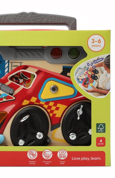 Развивающая игрушка бизиборд маленький гонщик HAPE, арт. E1120_HP, фото 3