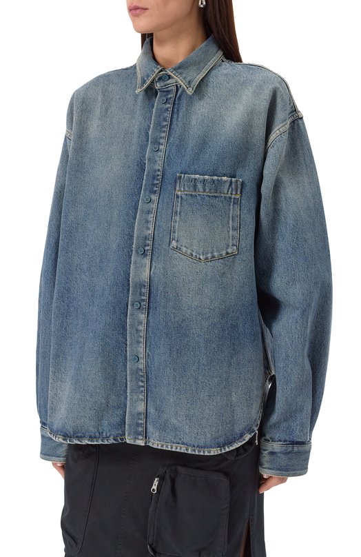 Джинсовая рубашка Balenciaga 783691/THW25 Голубой  783691/THW25 Фото 3