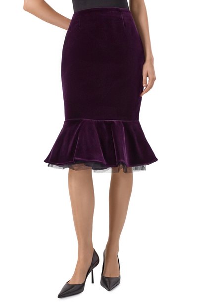 Бархатная юбка NINA RICCI, арт. 25ACJU014/C01092, фото 3