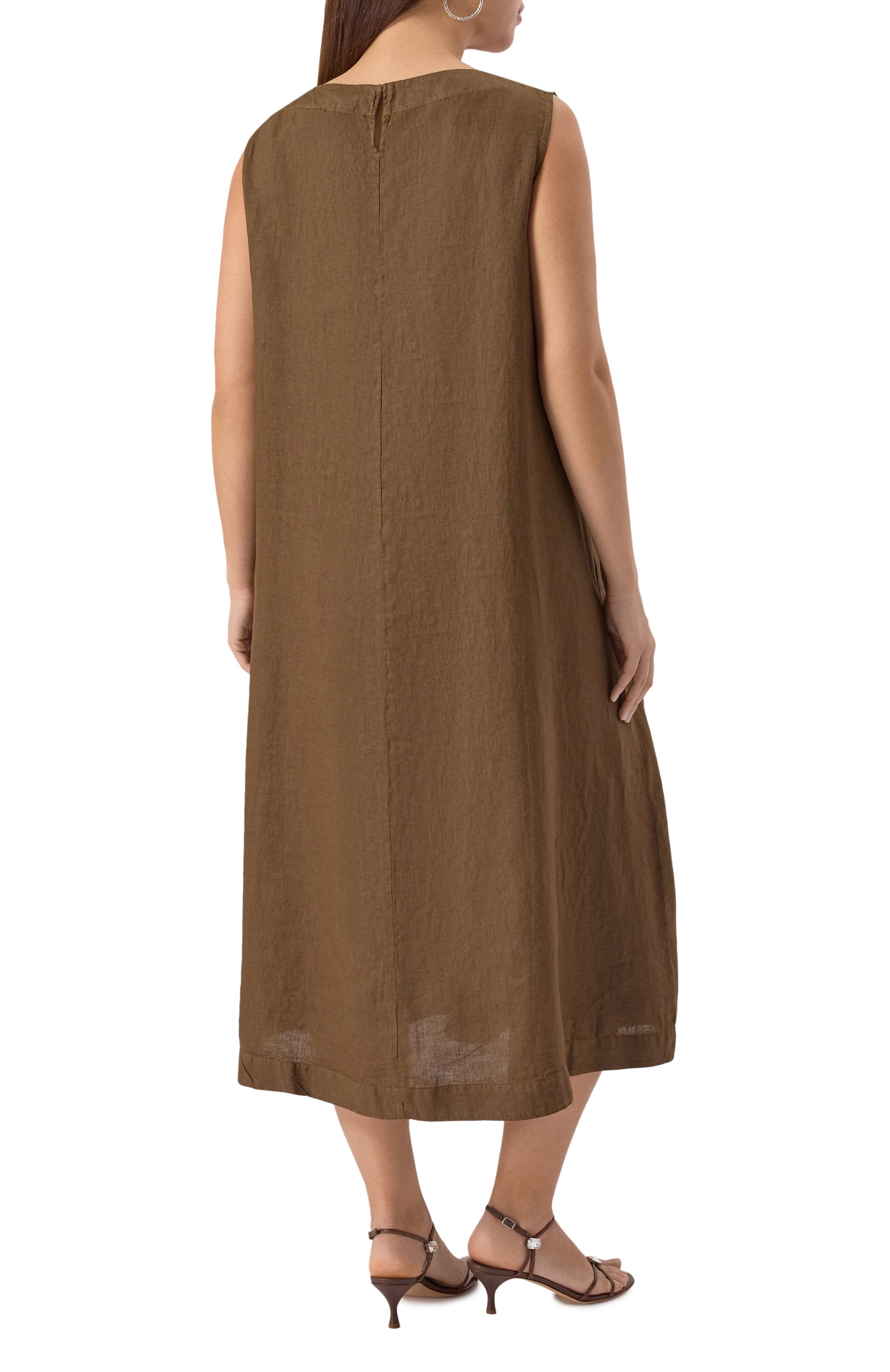 Льняное платье MARINA RINALDI VOYAGE, арт. ZAIN0, фото 4