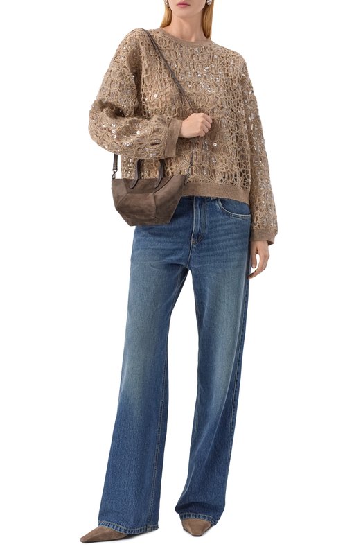 Сумка BC Duo mini Brunello Cucinelli MBDLD2675P Коричневый  MBDLD2675P Фото 7
