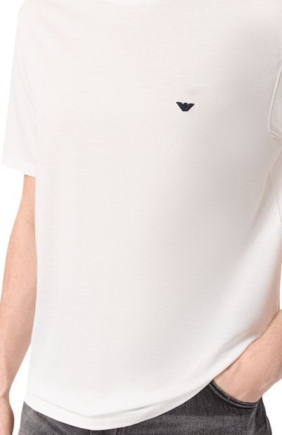 Футболка из лиоцелла и хлопка EMPORIO ARMANI, арт. EM004592/AF13747, фото 5