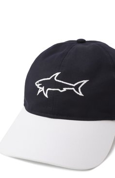 Мужская хлопковая бейсболка PAUL&SHARK темно-синего цвета, арт. 25417101 | Фото 4 (Материал: Хлопок, Текстиль; Нос: Не проставлено)