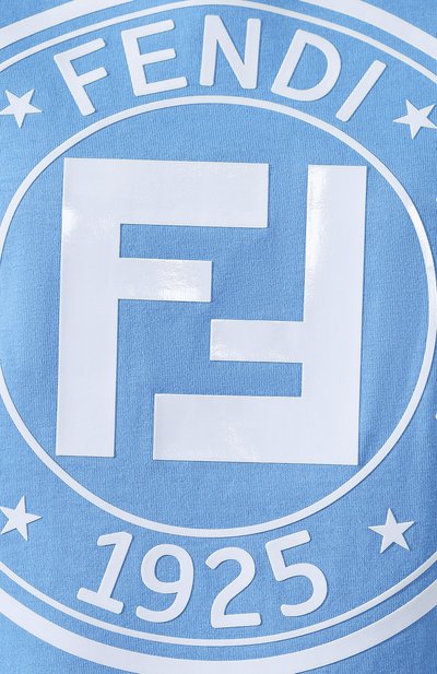 Хлопковая футболка FENDI, арт. FAF073 A6J6, фото 5