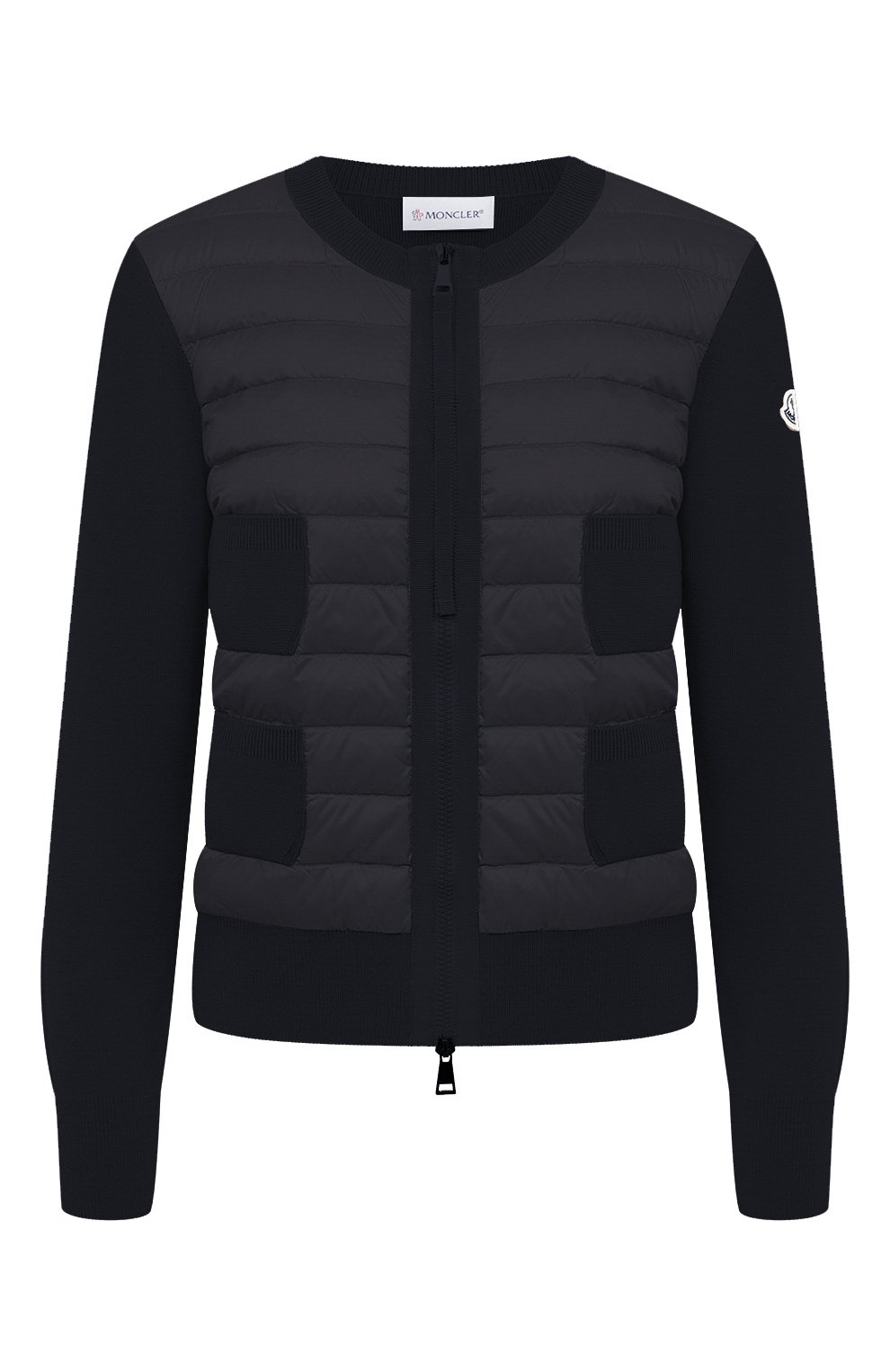 Кардиган MONCLER черного цвета по цене 78500 руб., арт. F2-093-9B510-00-A9018, фото 1 Кардиган MONCLER, арт. F2-093-9B510-00-A9018, фото 1