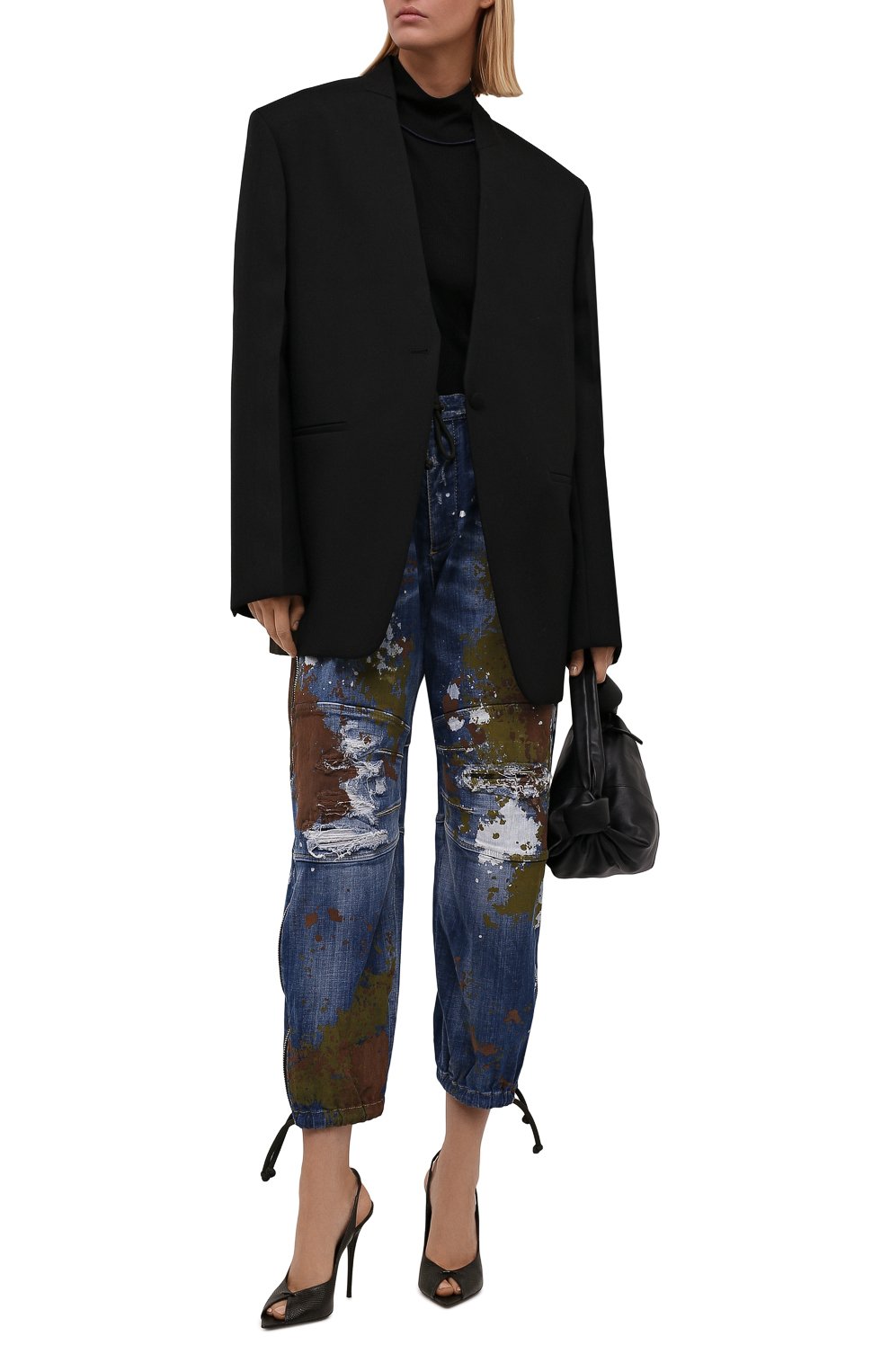 Джинсы DSQUARED2 синего цвета по цене 99500 руб., арт. S72KA1110/S30342, фото 2 Джинсы DSQUARED2, арт. S72KA1110/S30342, фото 2