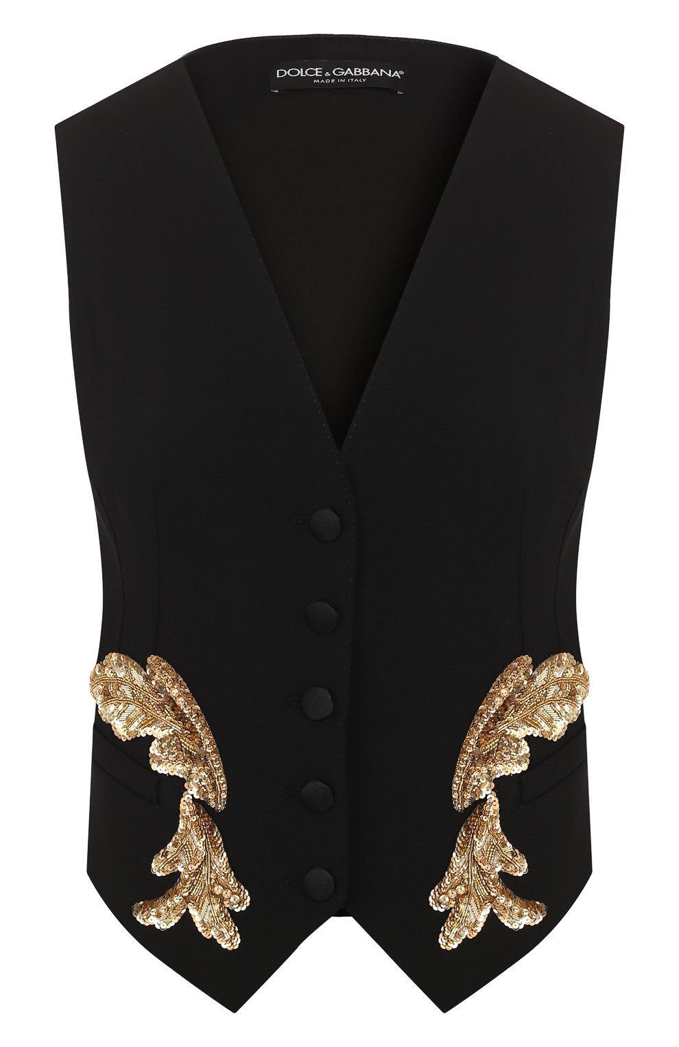 Жилет из смеси шерсти и шелка DOLCE & GABBANA, арт. F79H5Z/FUBAJ, фото 1