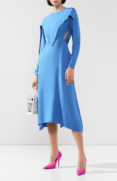 Платье STELLA MCCARTNEY голубого цвета по цене 119000 руб., арт. 585909/SNA55, фото 2 Платье STELLA MCCARTNEY, арт. 585909/SNA55, фото 2