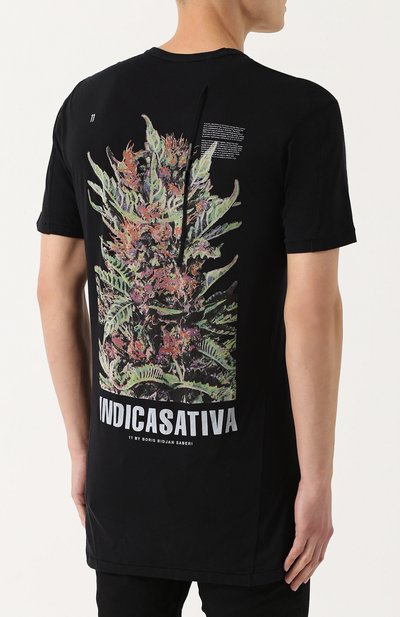 Удлиненная хлопковая футболка с вышивкой 11 BY BORIS BIDJAN SABERI, арт. TS3/F-1101/DRAG0N, фото 4