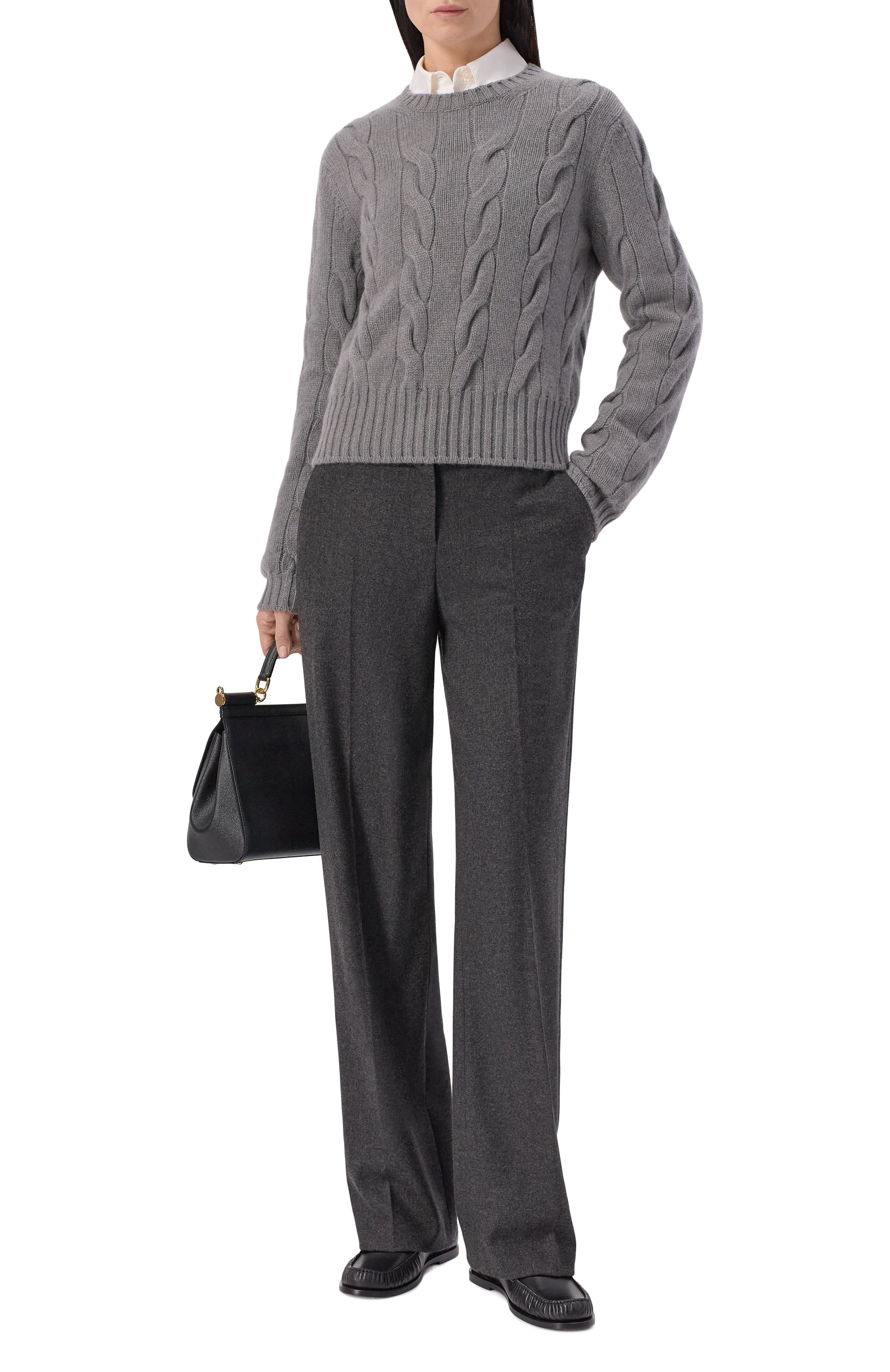 Кашемировые брюки LORO PIANA темно-серого цвета по цене 250500 руб., арт. FAI3906, фото 2 Кашемировые брюки LORO PIANA, арт. FAI3906, фото 2