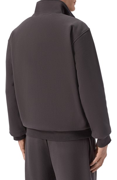 Хлопковая толстовка 12 STOREEZ темно-серого цвета по цене 18000 руб., арт. 135807, фото 4 Хлопковая толстовка 12 STOREEZ, арт. 135807, фото 4