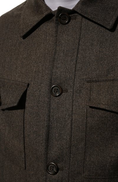 Шерстяная куртка CANALI серого цвета по цене 147500 руб., арт. 030347/SR01809, фото 5 Шерстяная куртка CANALI, арт. 030347/SR01809, фото 5