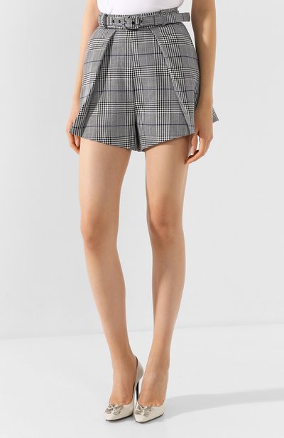 Шорты SELF-PORTRAIT серого цвета по цене 24350 руб., арт. RS20-131, фото 3 Шорты SELF-PORTRAIT, арт. RS20-131, фото 3