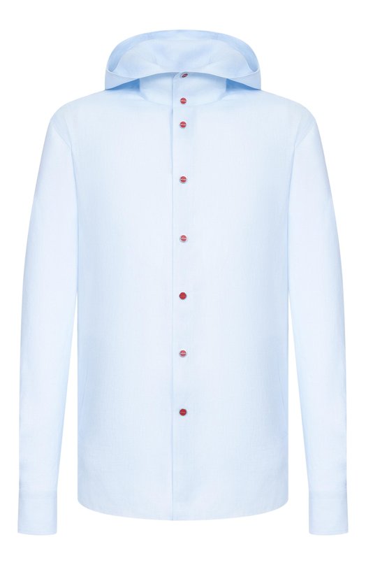 Льняная рубашка Kiton UMCMARH09701 Голубой UMCMARH09701