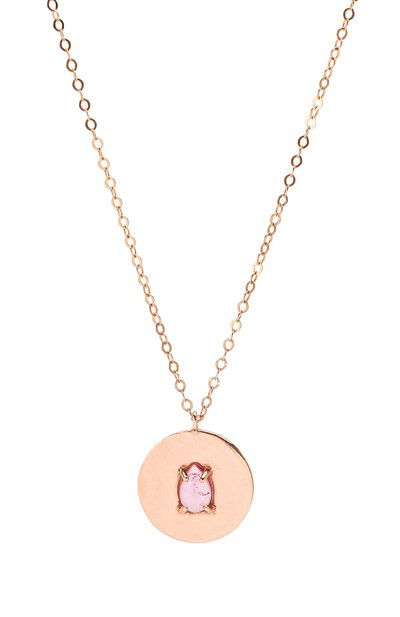 Подвеска с розовым турмалином: козерог MOONKA, арт. in-nl-tur, фото 2