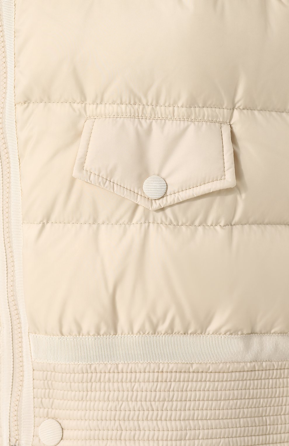 Стеганый пуховик с косой молнией и воротником-стойкой MONCLER, арт. C2-093-45303-85-549K3, фото 5