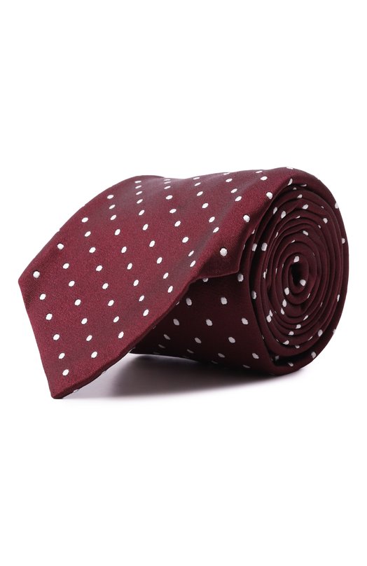 Шелковый галстук Kiton UCRVKLC06L7508 Бордовый UCRVKLC06L7508