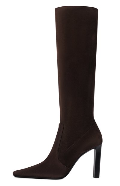 Замшевые сапоги francoise 95 SAINT LAURENT коричневого цвета по цене 249500 руб., арт. 841574/27D00, фото 4 Замшевые сапоги francoise 95 SAINT LAURENT, арт. 841574/27D00, фото 4